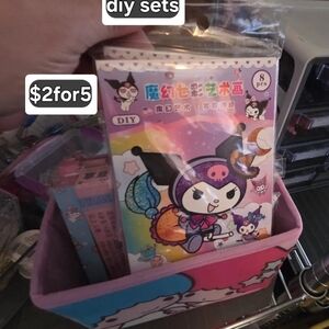 Kuromi-Inspired Kids DIY Craft Set - Pink & Purple